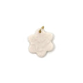 Cherry Blossom Flower Porcelain Charm in White