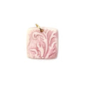 Florentine Square Porcelain Charm in Pink